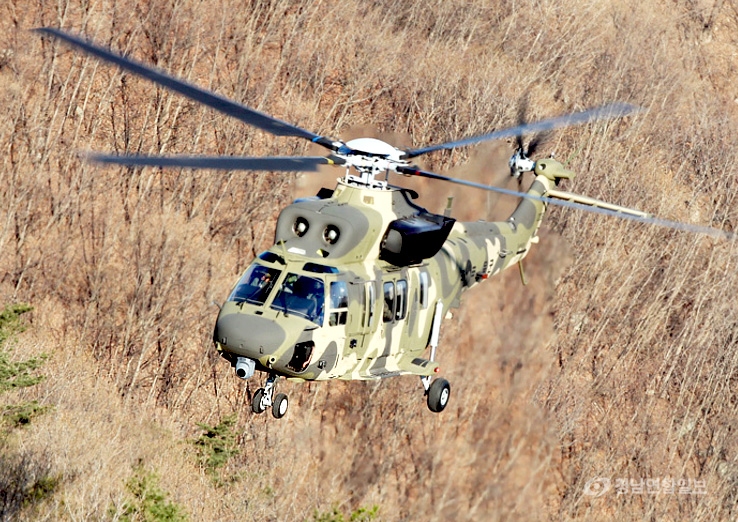 ▲ 한국항공우주산업(KAI)이 개발한 국산 헬기 ‘수리온’