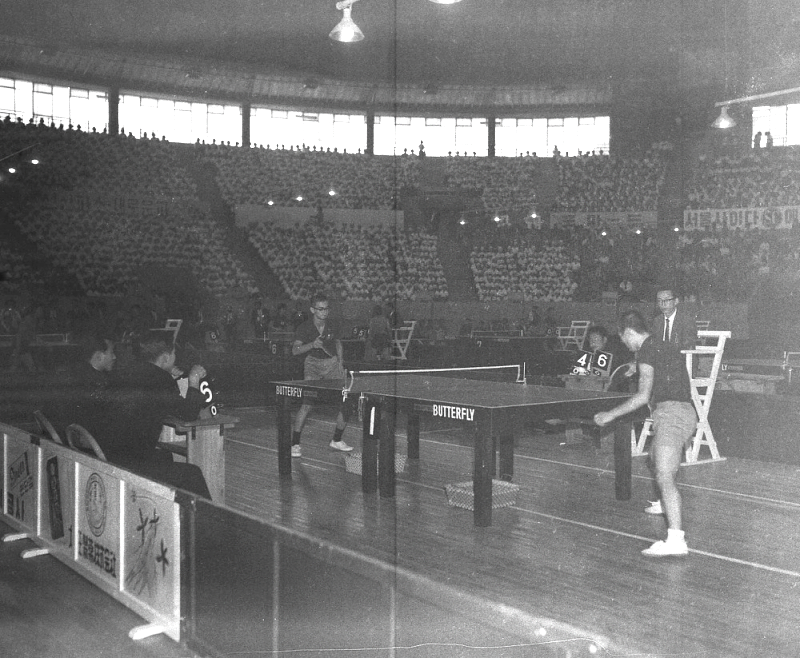▲ 1964년 서울 장충체육관에서 개최된 ‘제7회 아시아탁구선수권대회’ 장면.