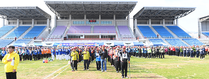 ▲ 지난 28일 ‘제11회 거창군수기 경남 게이트볼대회’가 성황리에 개최됐다.