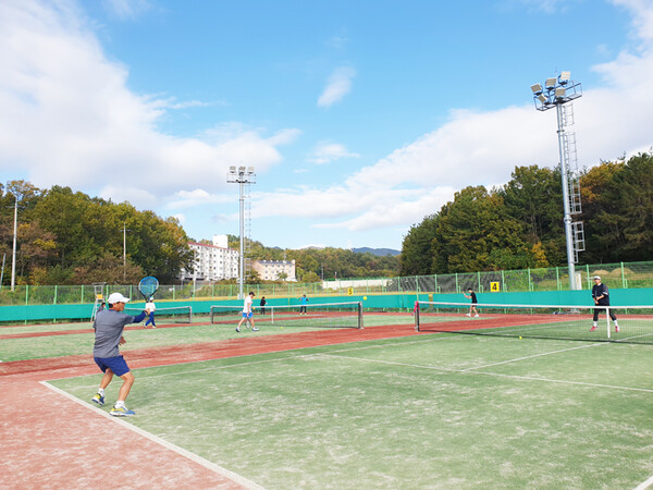 지난해 ‘제19회 고성군수배 전국 테니스대회’ 현장.