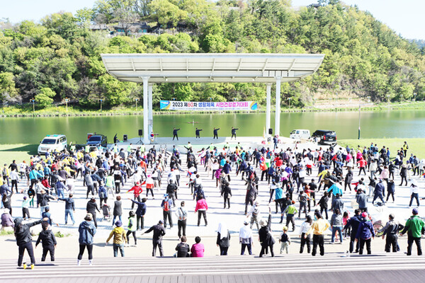 지난해 4월 개최된 ‘2023 제60차 생활체육 시민 건강걷기대회’ 현장.